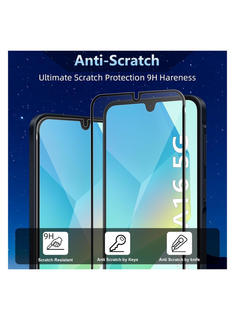Samsung Galaxy A16 / A26 ESD Anti Static 9H Premium Tempered Glass Screen Protector With Black Frame  - Image 2