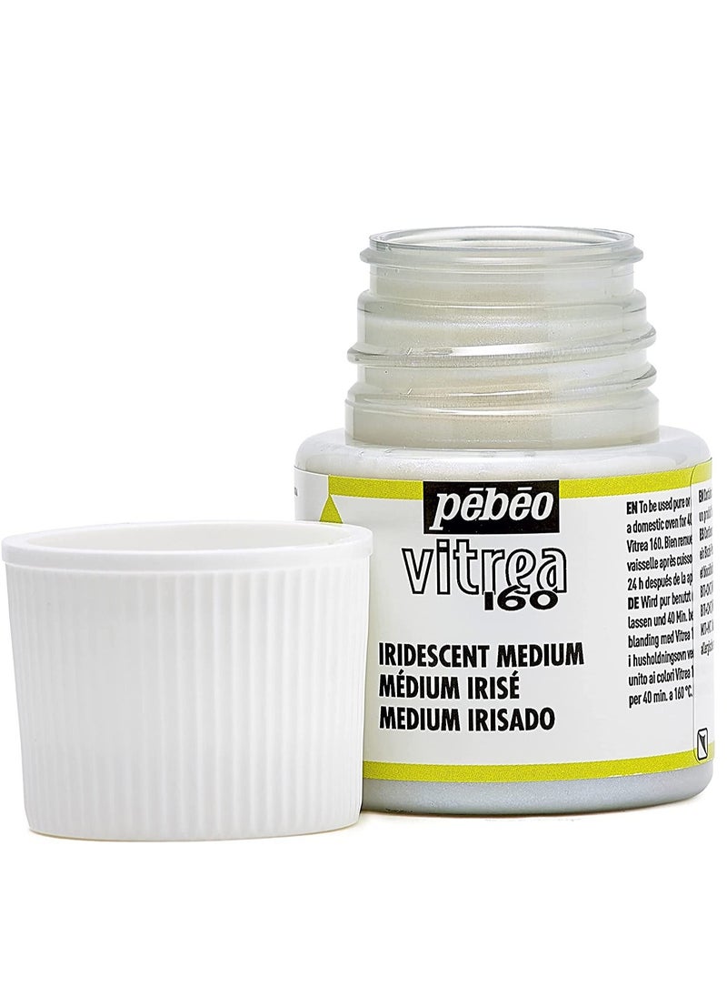 Pebeo - Pebeo Vitrea 160 Iridescent Medium, 45 ml Bottle Glass Paint - Image 1