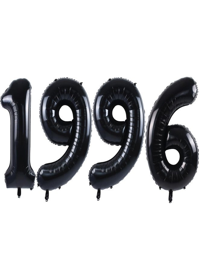 TONIFUL 30th Birthday Balloons Black 1996 Balloon Banner Thirty Year Old Party Decorations for Men Women 30 Anniversary Party Supplies Photo Props Background Decorations - Image 1