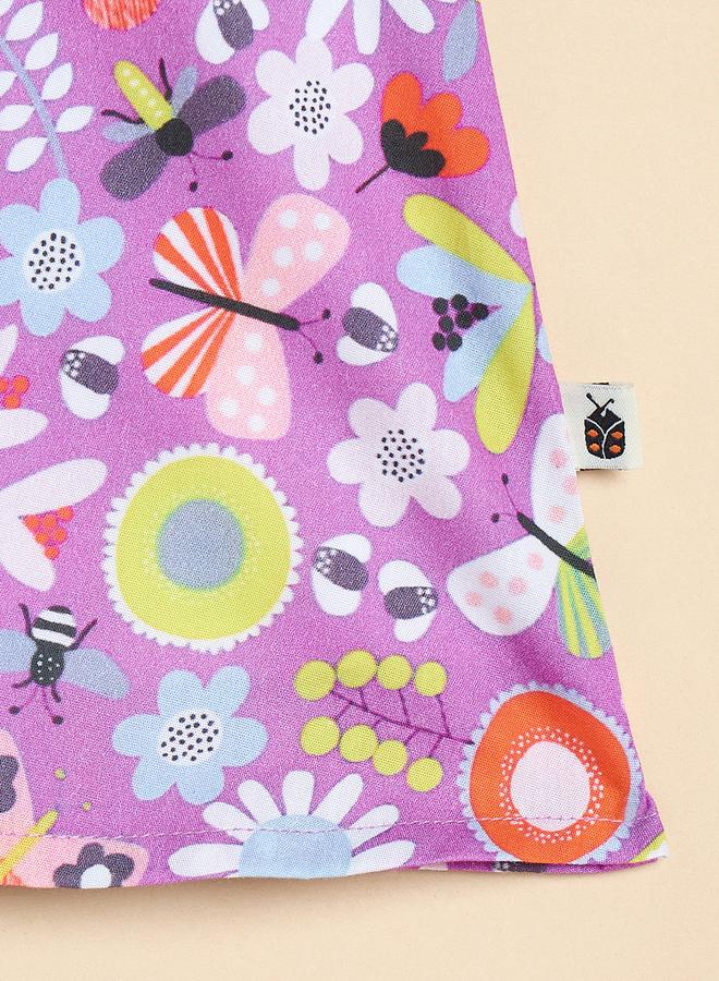 Stylo Bug Girls Multi-Print A-Line Knee-Length Casual Dress - Image 5