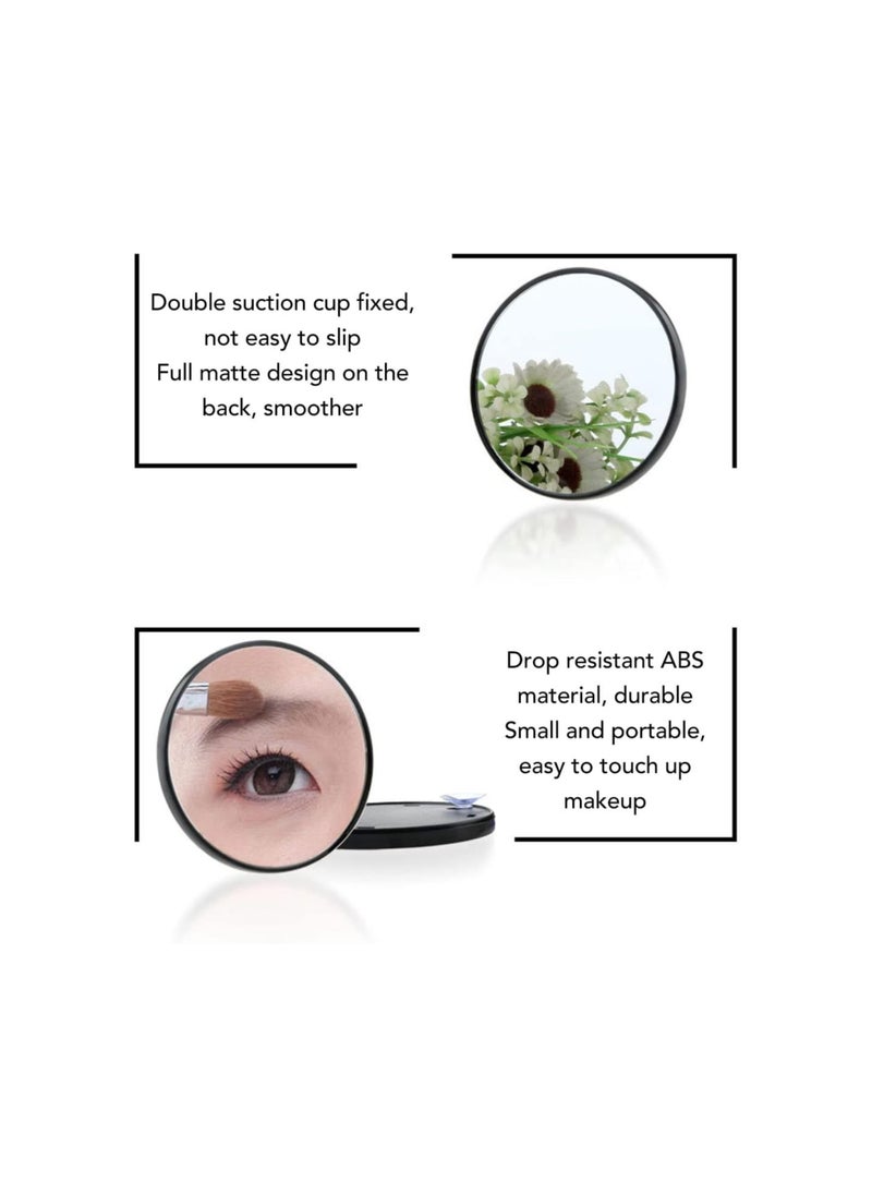 Generic - Makeup Vanity Mirror with Suction Cups,Small 10X Magnifying Vanity Mirror Detachable Round HD Makeup Mirror for Bathroom Bedroom Travel - Image 1