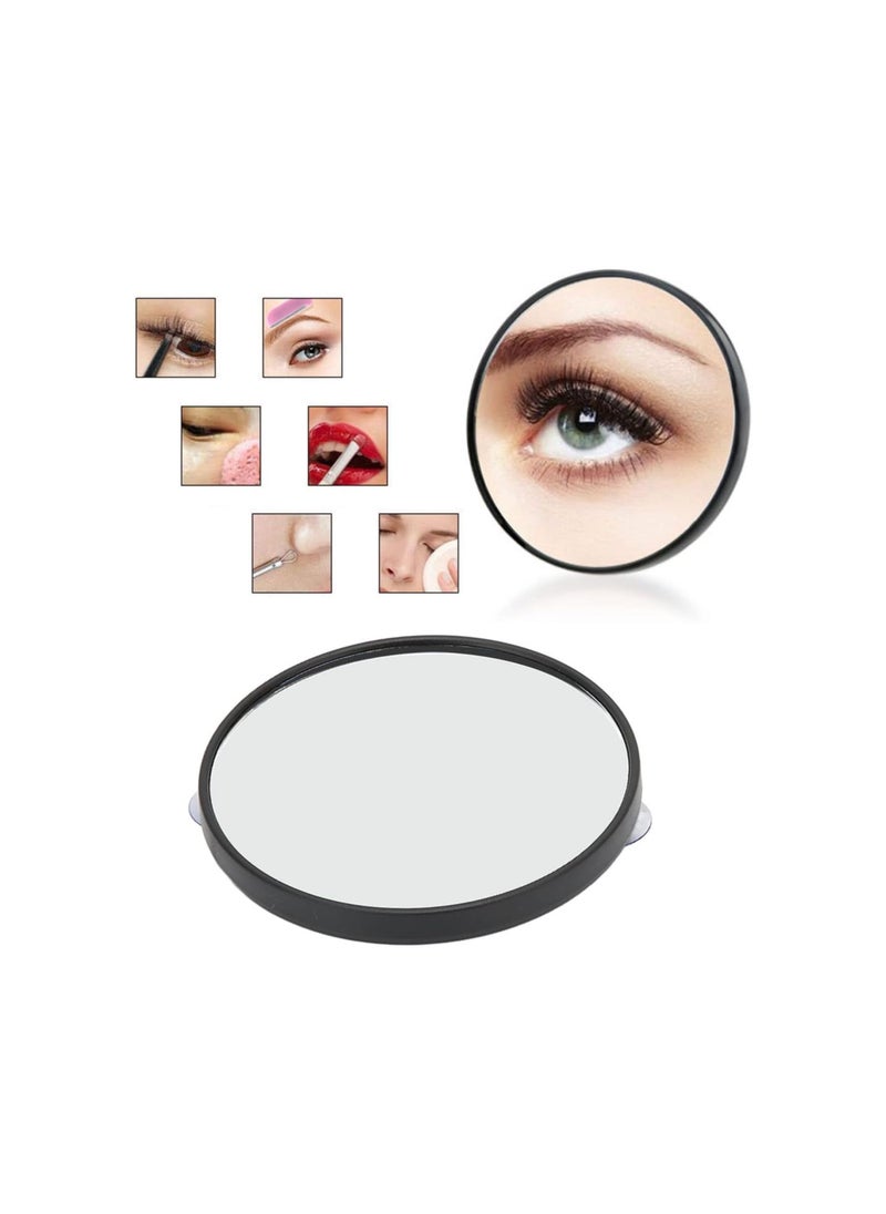 Generic - Makeup Vanity Mirror with Suction Cups,Small 10X Magnifying Vanity Mirror Detachable Round HD Makeup Mirror for Bathroom Bedroom Travel - Image 1