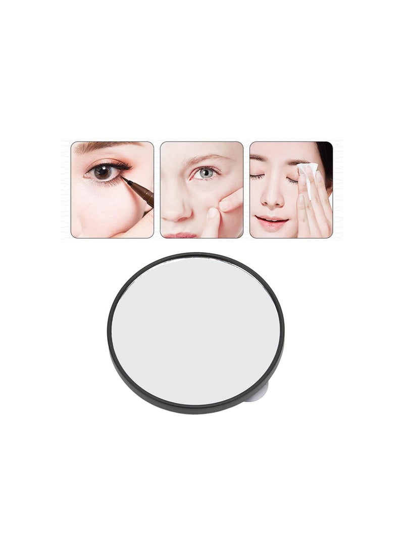 Generic - Makeup Vanity Mirror with Suction Cups,Small 10X Magnifying Vanity Mirror Detachable Round HD Makeup Mirror for Bathroom Bedroom Travel - Image 1
