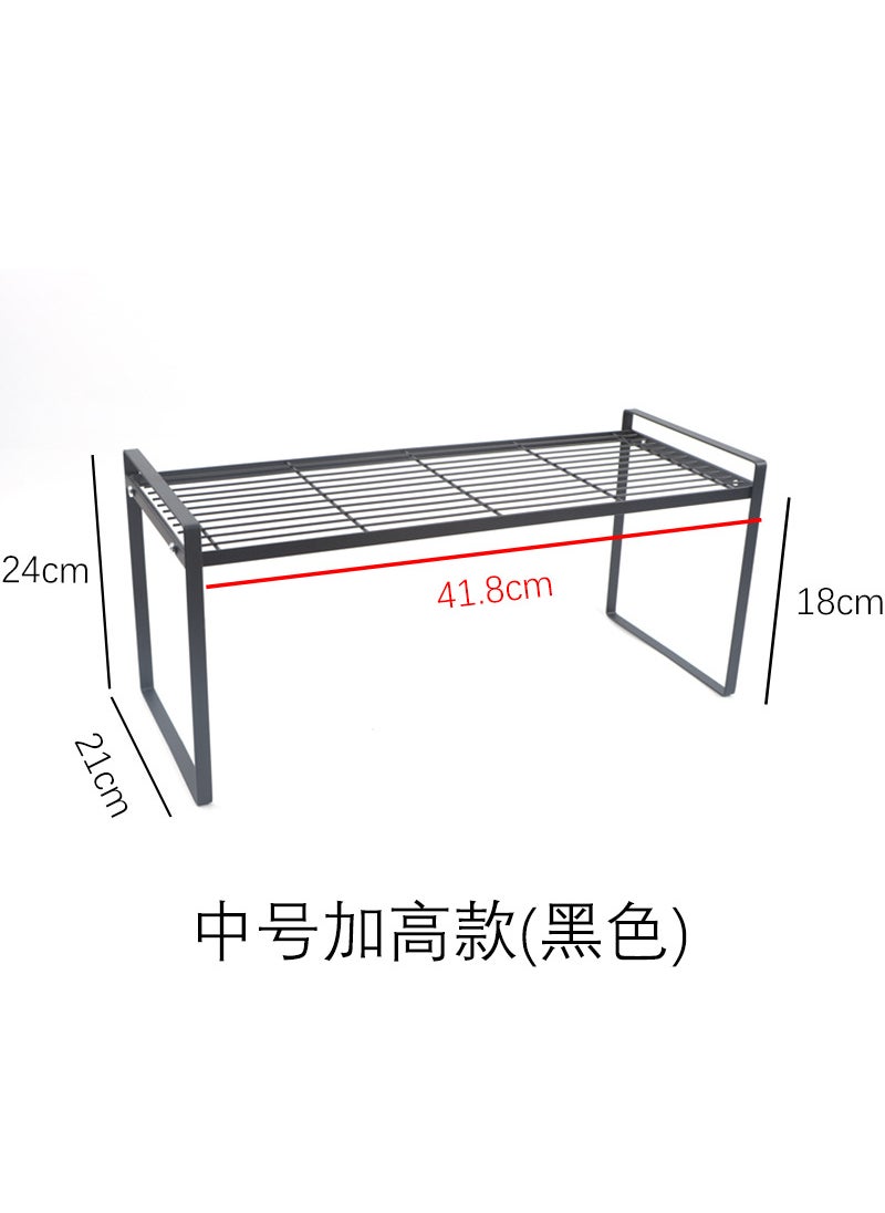Generic - Japanese Kitchen Rack Multi-use Organizer Black Heater Medium - Image 1