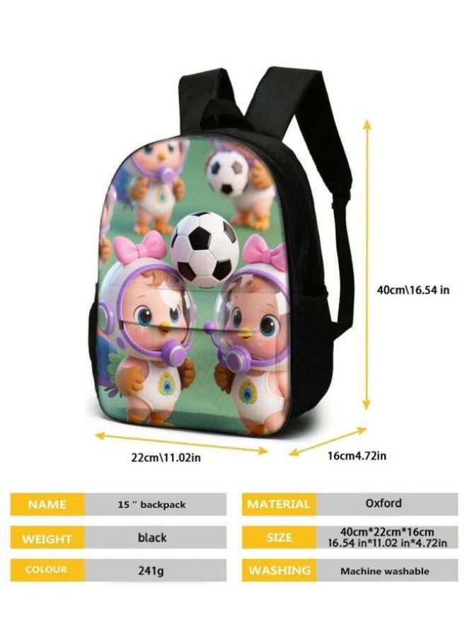 Bright Li Fire Cute cartoon bag set | shoulder + handbag + stationery bag | school season/holiday gift hot recommendation - Image 5