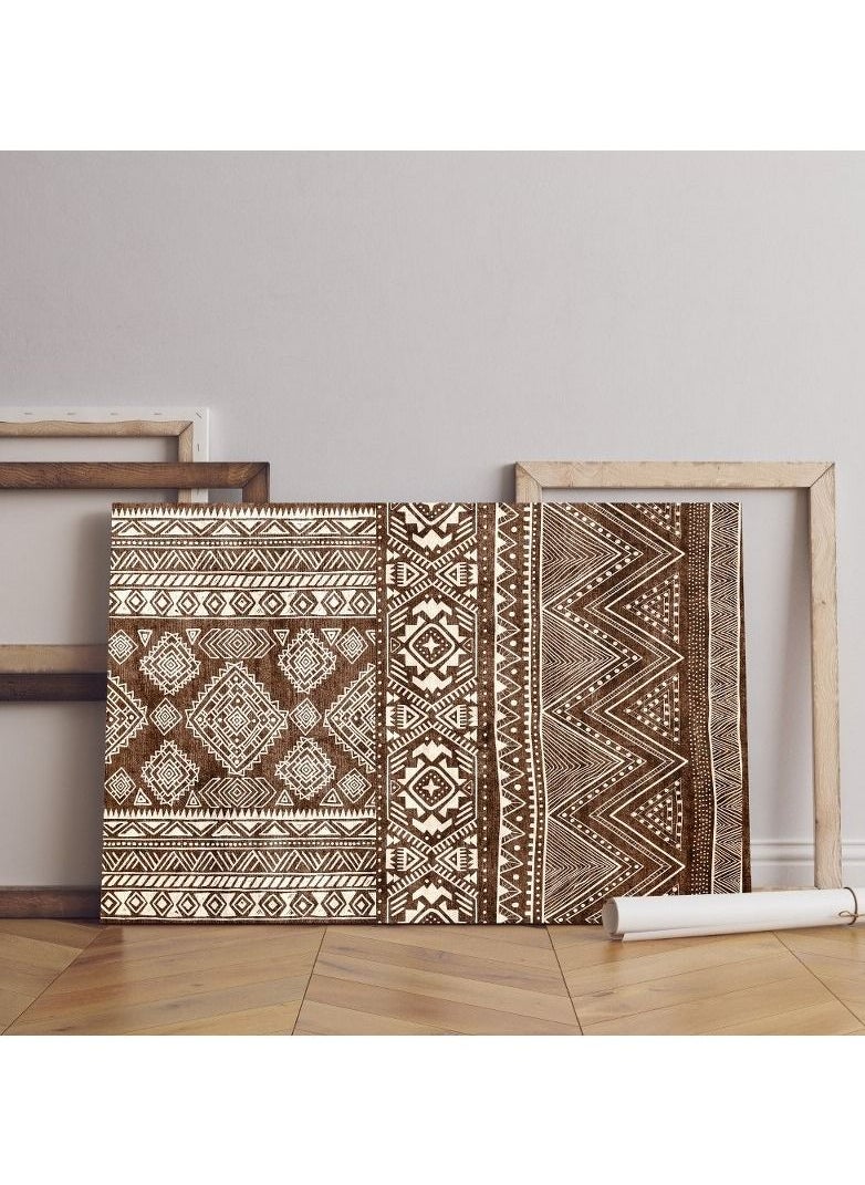Home Gallery - home gallery geometric-ikat-aztecs-pattern-design Printed canvas wall art - Image 1