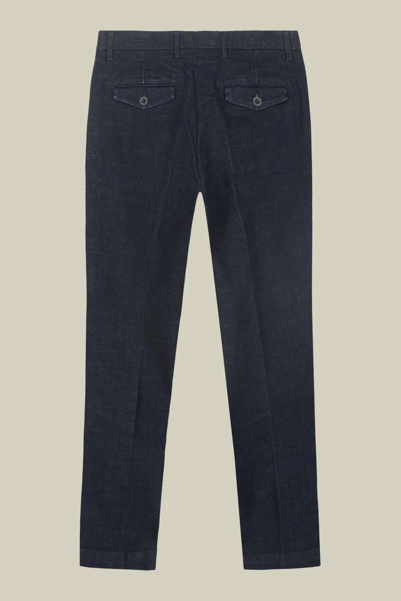 Doppelganger Blue Men's regular fit denim trousers - Dk Blue for Men | Best Price UAE