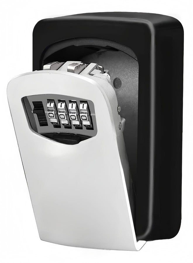 TGOPIT Key Lock Box Wall Mounted 4 Digit Combination, Outdoor Key Safe Box, Heavy Plastic Body, Weatherproof Secure Key Holder for Home Office Rental - Image 1