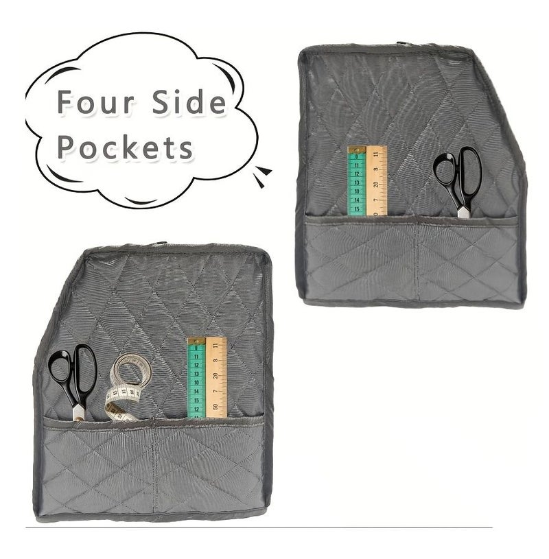 Sewing Machine Dust Cover Premium Protective Cover and Accessory Pouch Specifically Designed for Sergers Overlockers Suitable for Most Standard Overlock Machines - Image 3