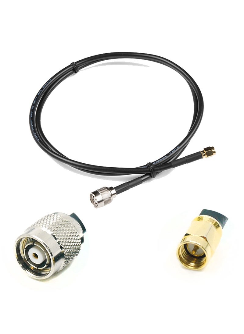 Ohm OHM RP-TNC Male to SMA Male Antenna Cable RG58  - Image 3