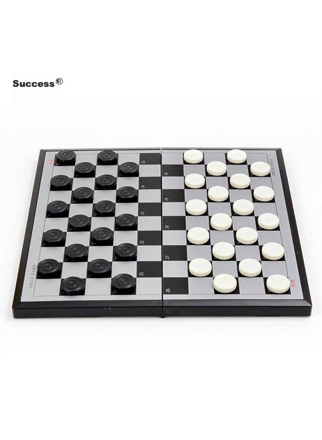 SUCCESS Chenggong International Checkers Magnetic Stones, Portable International Checkers Board Game, Children's Chess Game, Camping Checkers - Image 5