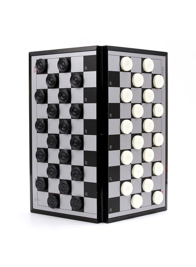 SUCCESS Chenggong International Checkers Magnetic Stones, Portable International Checkers Board Game, Children's Chess Game, Camping Checkers - Image 2