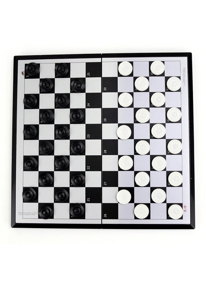 SUCCESS Chenggong International Checkers Magnetic Stones, Portable International Checkers Board Game, Children's Chess Game, Camping Checkers - Image 3