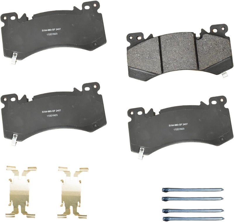 Bendix Premium SBM2407 Semi-Metallic Front Brake Pads for Select Models Cadillac CT5,Escalade,Escalade ESV,Chevrolet Silverado 1500,Suburban,Tahoe,GMC Sierra 1500,Yukon,Yukon XL - Image 1