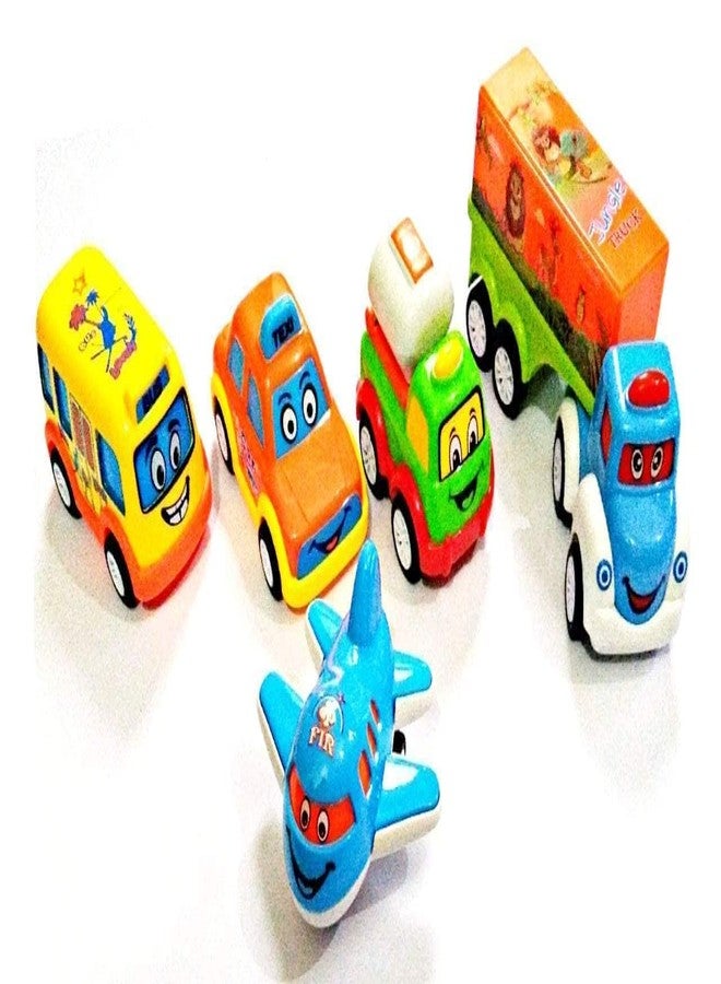 Funspark Unbreakable Pull Back Vehicles| Push and Go Crawling Toy for Kids & Children, Power Friction Cars for 3+ Years Old Boys | Girls, Plastic - Image 2