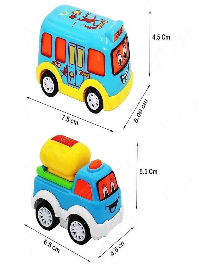 Funspark Unbreakable Pull Back Vehicles| Push and Go Crawling Toy for Kids & Children, Power Friction Cars for 3+ Years Old Boys | Girls, Plastic - Image 4