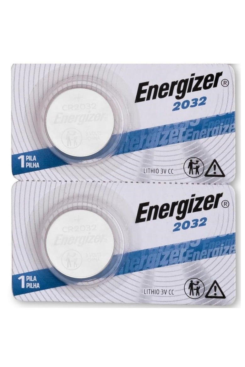 Energizer 2-Pieces CR2032 Battery 3V Lithium Coin Cell – Long-Lasting Power for Key Fobs, Watches, Calculators & Other Devices - Image 1
