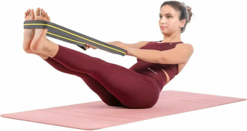 ريبو Eight-Stage Pilates Band Resistance Band Yoga Elastic Stretch Strap
