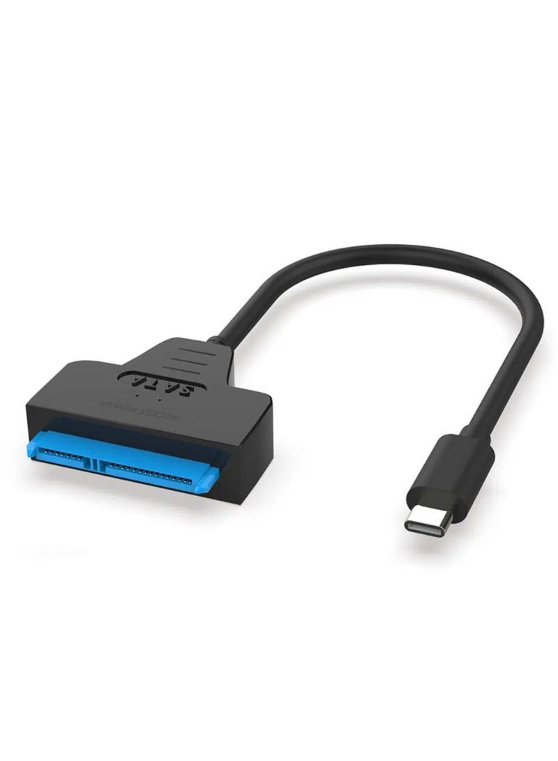 Type-C to SATA Hard Drive Adapter Cable High-Speed USB 3.1 – Plug & Play, Hot-Swappable, LED Indicator, Compatible with Laptops, Tablets & Mobile Devices – No External Power Required. - Image 1