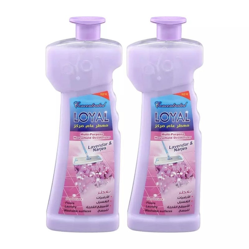 Loyal Concentrated Multi-purpose Household Deodorizer with Lavender and Narjes Fragrance- 2X700ml