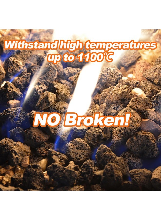 Skyflame 3/8" to 3/4" Natural Stones Lava Rock Granules for Gas Fire Pit | Fireplace | Gas Log Set | Garden Landscaping Decoration | Cultivation of Potted Plants | Indoor Outdoor Use, 5-lb Bag - Image 4