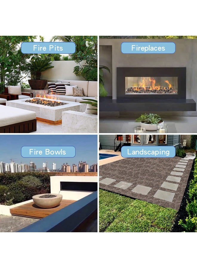 Skyflame 3/8" to 3/4" Natural Stones Lava Rock Granules for Gas Fire Pit | Fireplace | Gas Log Set | Garden Landscaping Decoration | Cultivation of Potted Plants | Indoor Outdoor Use, 5-lb Bag - Image 5