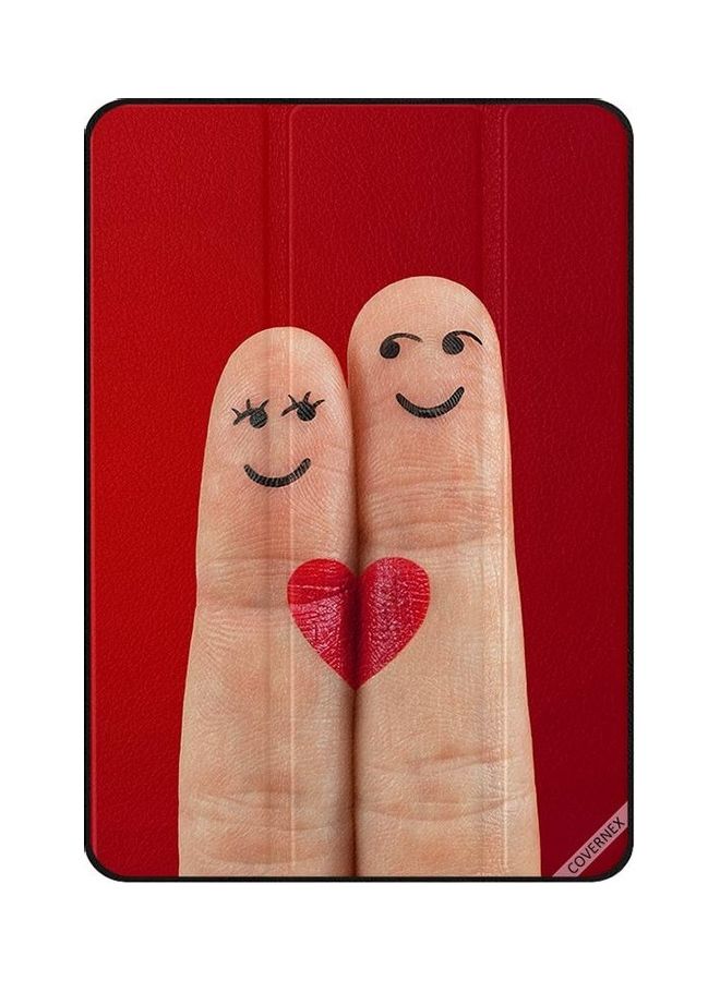 نيبمينينت غطاء حماية واقٍ مزين بطبعة قلب مرسوم على إصبعين لجهاز أبل آي باد برو الجيل الثاني متعدد الألوان