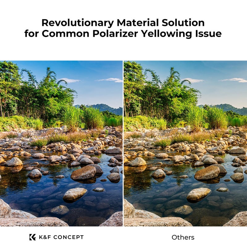 K&F CONCEPT 67mm True Color Polarizer Lens Filter Circular Polarizing Filter for Camera Lens with 28 Multi-Coated (Nano-X Series) - Image 3