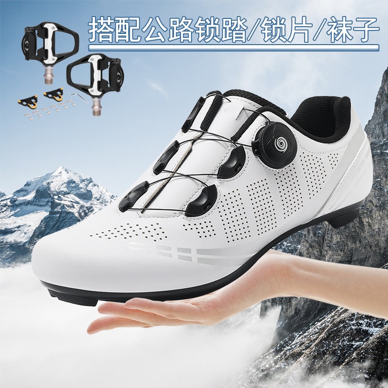 Road Cycling Shoes Men'S Mountain Bike Cycling Shoes Lock Competition Road Bike Lock Shoe Set Women'S Cycling Shoes T27 - Image 2