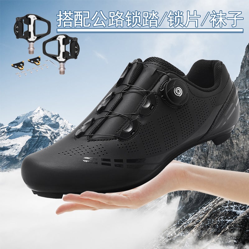 Road Cycling Shoes Men'S Mountain Bike Cycling Shoes Lock Competition Road Bike Lock Shoe Set Women'S Cycling Shoes T27 - Image 3