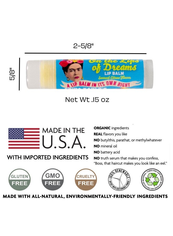 ذي أن إمبلويد فيلوسوفرز جيلد أنبوب مرطب الشفاه فريدا كاهلو أون ذا ليبس أوف دريمز بنكهة الحمضيات ولم يتم الإساءة إلى الحيوانات في تصنيعه في الولايات المتحدة الأمريكية من مكونات طبيعية ومستوردة. - Image 2