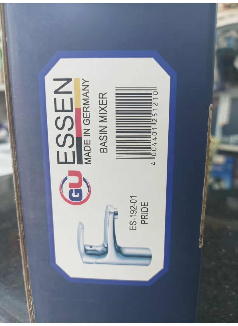 GU ESSEN Pride ES-192-01 Basin Mixer Faucet, Polished Chrome, Made in Germany - Image 3