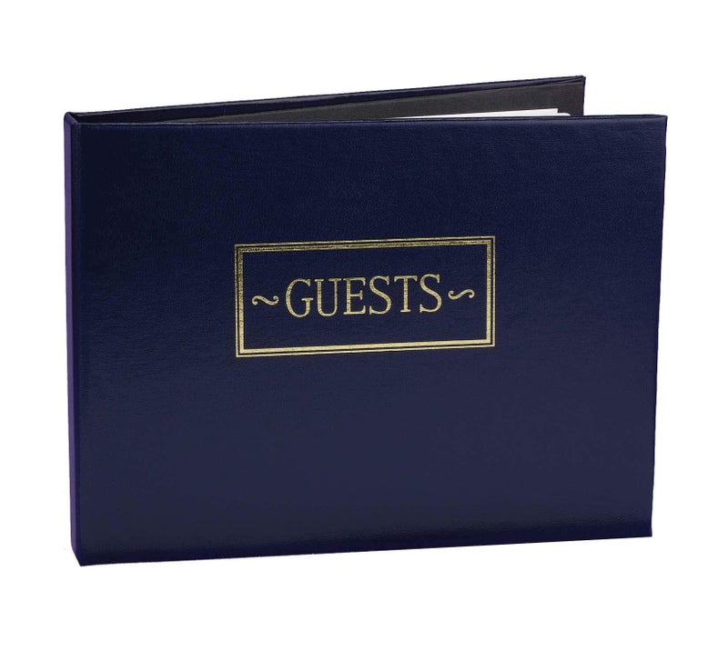 Hortense B. Hewitt Hortense B Hewitt Wedding Accessories Guest Book Navy 75Inches x 575Inches