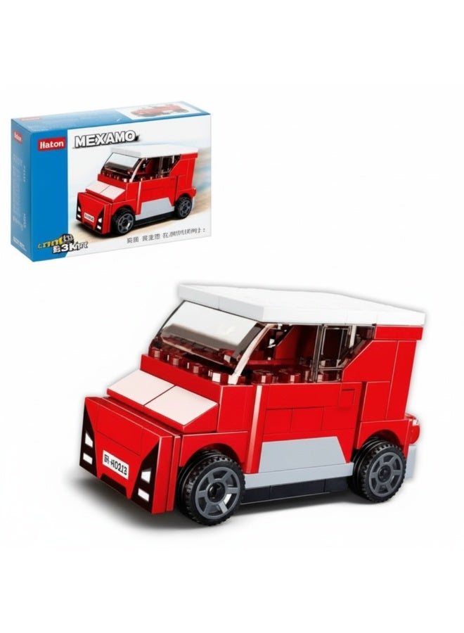Sluban Power Bricks Series Red and White Delivery Truck Building Blocks 55 Pieces - Image 2