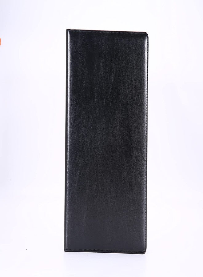 Enyuwlcm PU Leather Portfolio Folder with Clipboard Clip Padfolio for Business Interview Resume (Black) - Image 5