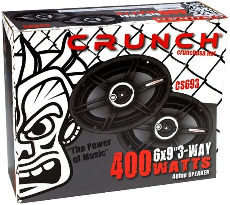 Crunch CS693 Full Range 3-Way Car Speaker, 6 x 9-Inch - Image 5