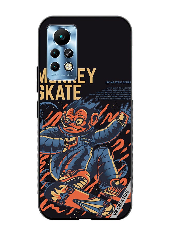 VR CREATIVE Protective Case Cover For Infinix Note 11 Pro Skate Monkey Design Multicolour - Image 1