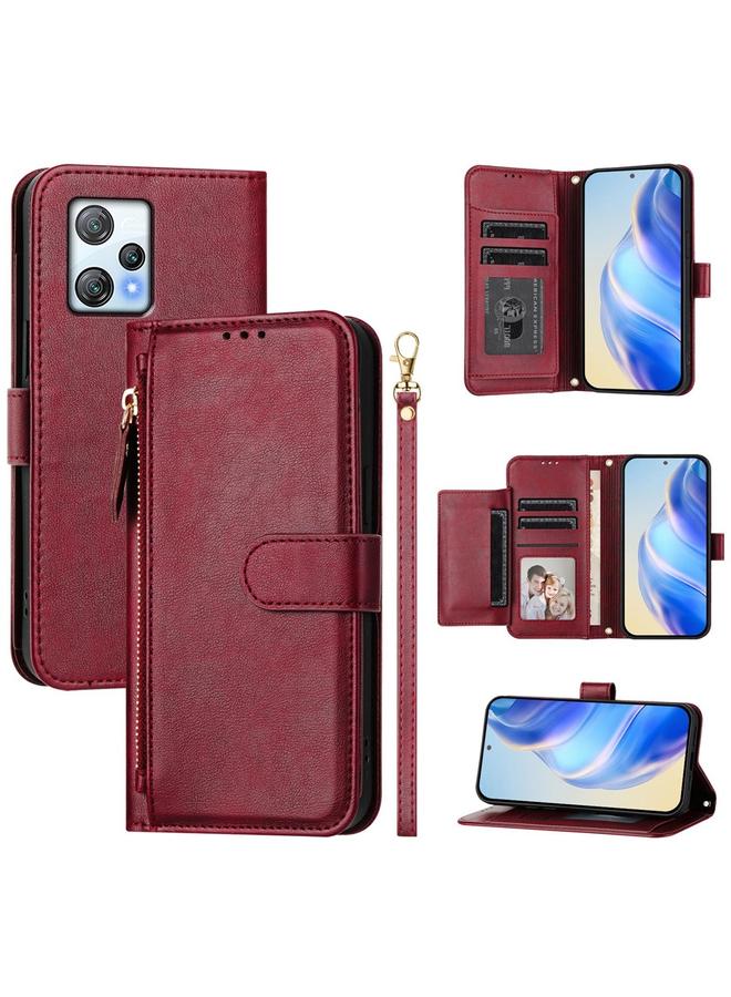 S-TOP Case For Blackview A53 Multi-Card Slots Zipper Wallet Leather Phone Case - Image 1