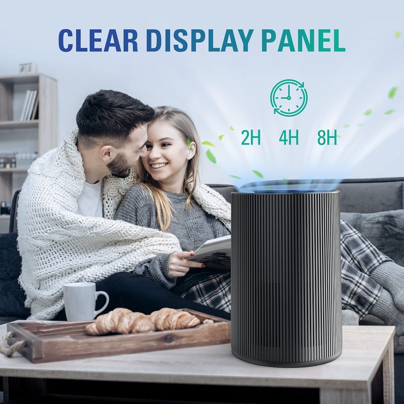 STEALTH Air Purifiers for Home Allergies Pets Hair Dander Pollen Up to 1345 FtÂ²/H, H13 True HEPA 3-in-1 Filter Air Cleaner, Ozone Free 24db Sleep Mode,3 Speeds Timer for Lage Room Dorm Bedroom - Image 4
