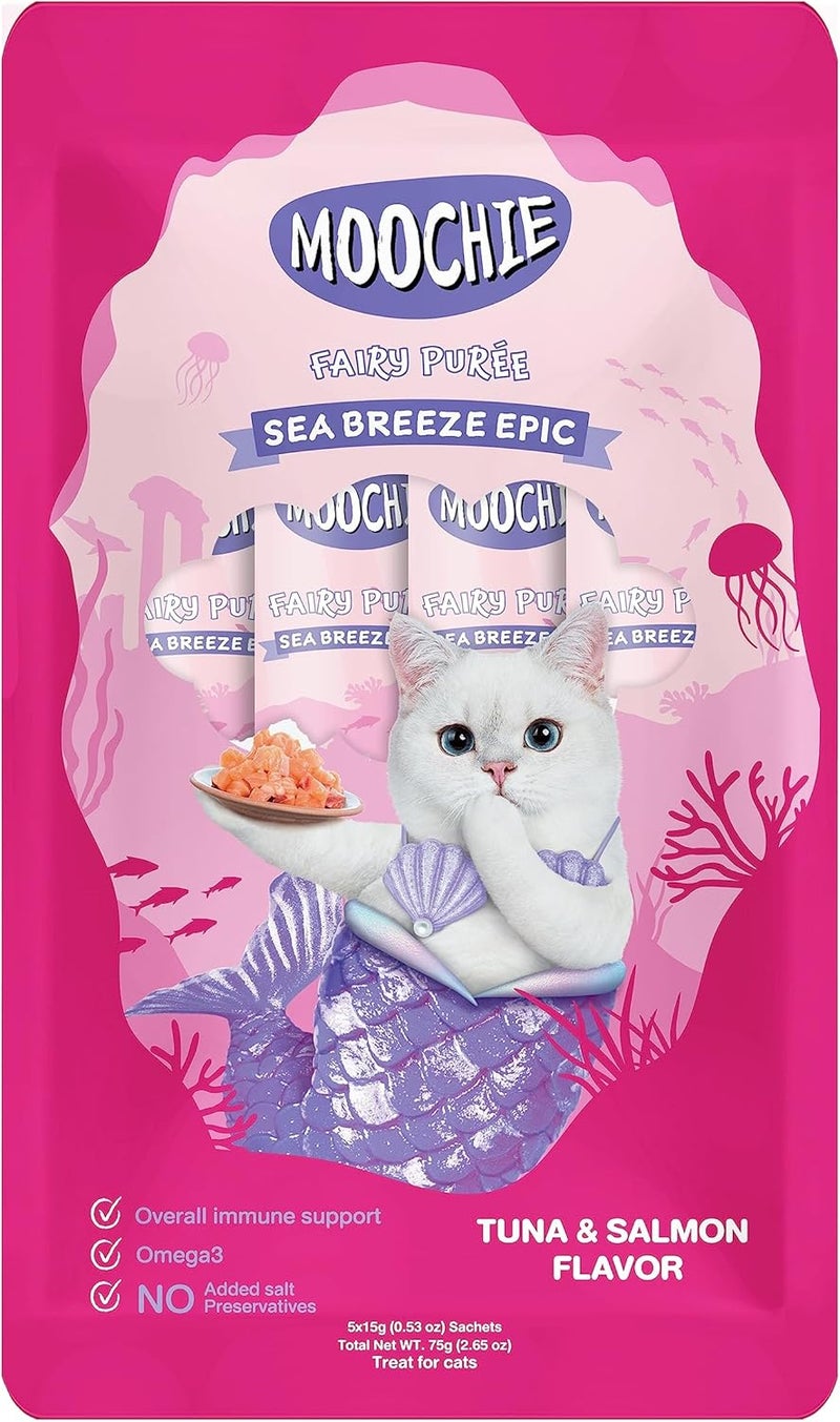 Moochie Sea Breeze Epic Tuna & Salmon Flavor 15G Pouch - Image 1