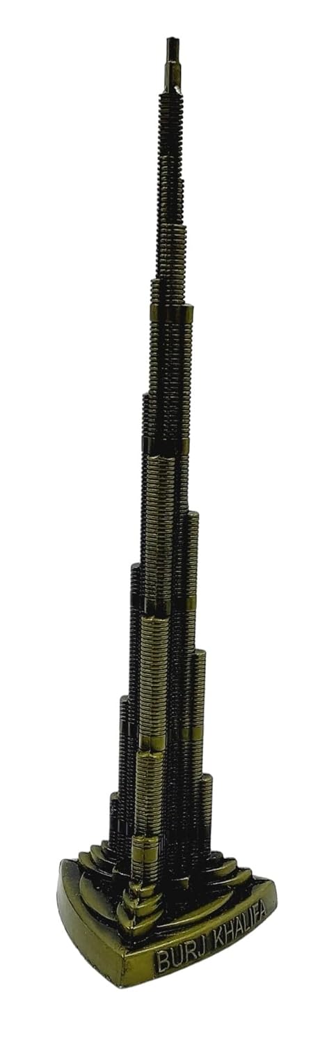 ART FLAUNTS Burj Khalifa Showpiece Metal Decorative Souvenir Sculpture for Home Decor Tabletop Offices - Image 4