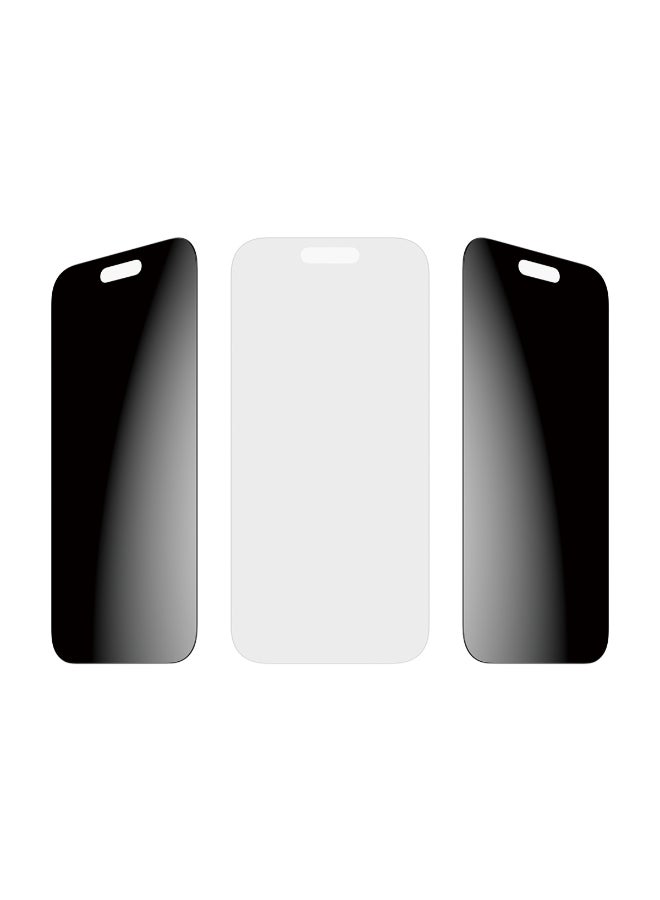 SAFE iPhone 17 Air Screen Protector 6.9" PRIVACY, Full Screen Tempered Glass, Privacy Filter, Anti-Bluelight, Drop/Scratch Protection, w/ Easy Install Aligner, 2-Way Privacy - Image 4