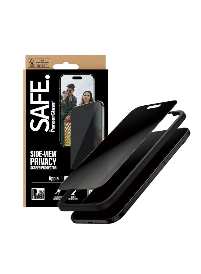 SAFE iPhone 17 Air Screen Protector 6.9" PRIVACY, Full Screen Tempered Glass, Privacy Filter, Anti-Bluelight, Drop/Scratch Protection, w/ Easy Install Aligner, 2-Way Privacy - Image 5