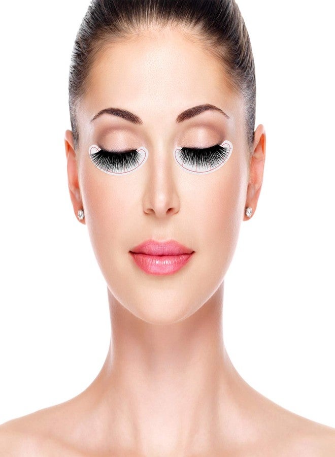 Lurrose 140 Pcs Paper Patches, 3D Eyelash Under Eye Pads,Eye Mapping Stickers, Patch Lash False, Eyelash Extension Paper Patches - Image 4