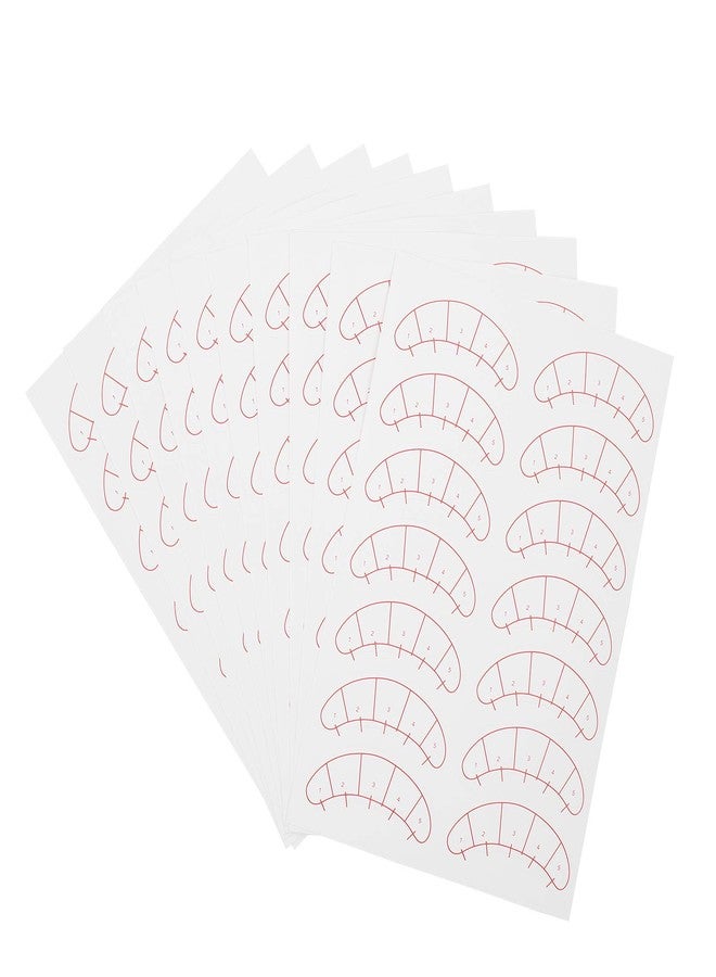 Lurrose 140 Pcs Paper Patches, 3D Eyelash Under Eye Pads,Eye Mapping Stickers, Patch Lash False, Eyelash Extension Paper Patches - Image 1
