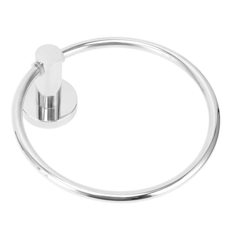 Stainless Steel Gloss Towel Ring Wall Mounted Holder For Bathroom Kitchen - Image 5