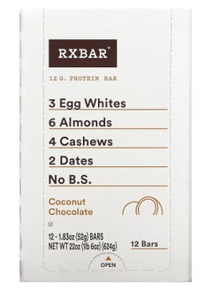 RXBAR RXBAR Protein Bar Coconut Chocolate 12 Bars  - Image 1