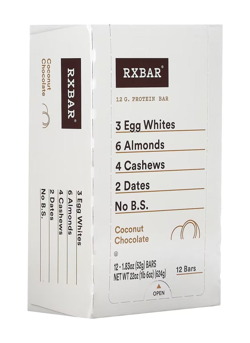 RXBAR - RXBAR Protein Bar Coconut Chocolate 12 Bars - Image 1