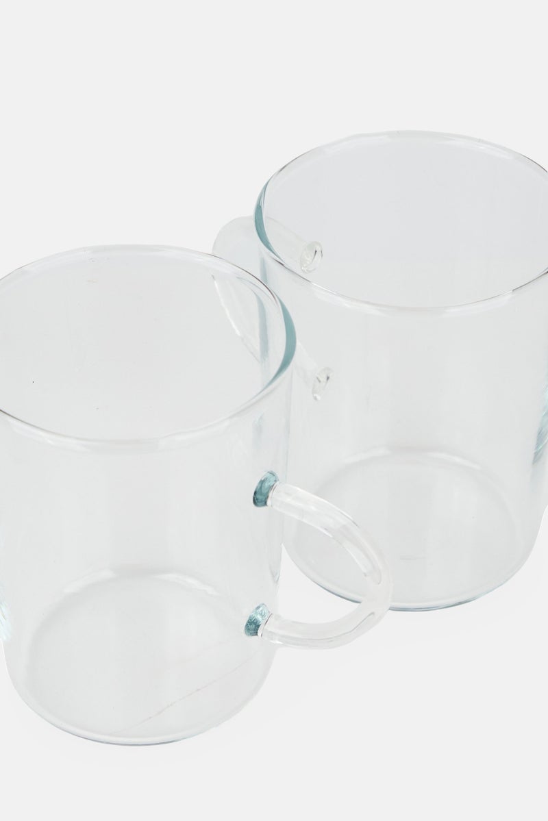 Bohemia Crystal 2 Pieces Borosilicate Glass Tea And Coffee Conical Mug 200 ml, Transparent - Image 4