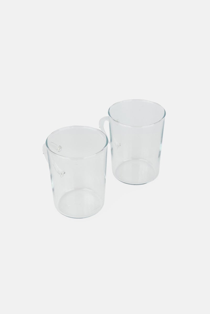 Bohemia Crystal 2 Pieces Borosilicate Glass Tea And Coffee Conical Mug 200 ml, Transparent - Image 3